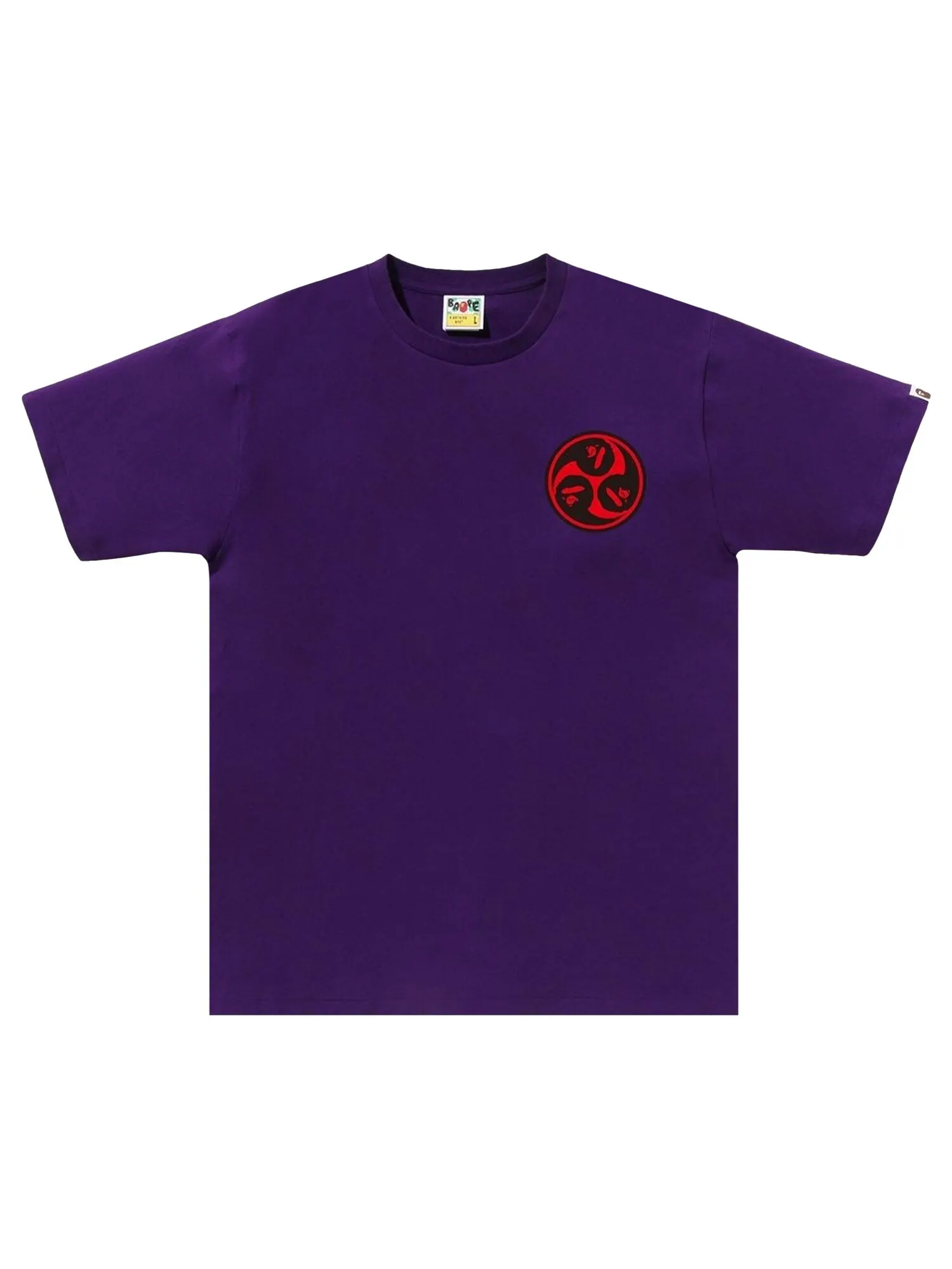 Футболка BAPE Japan Culture Mitsudomoe Фиолетовый