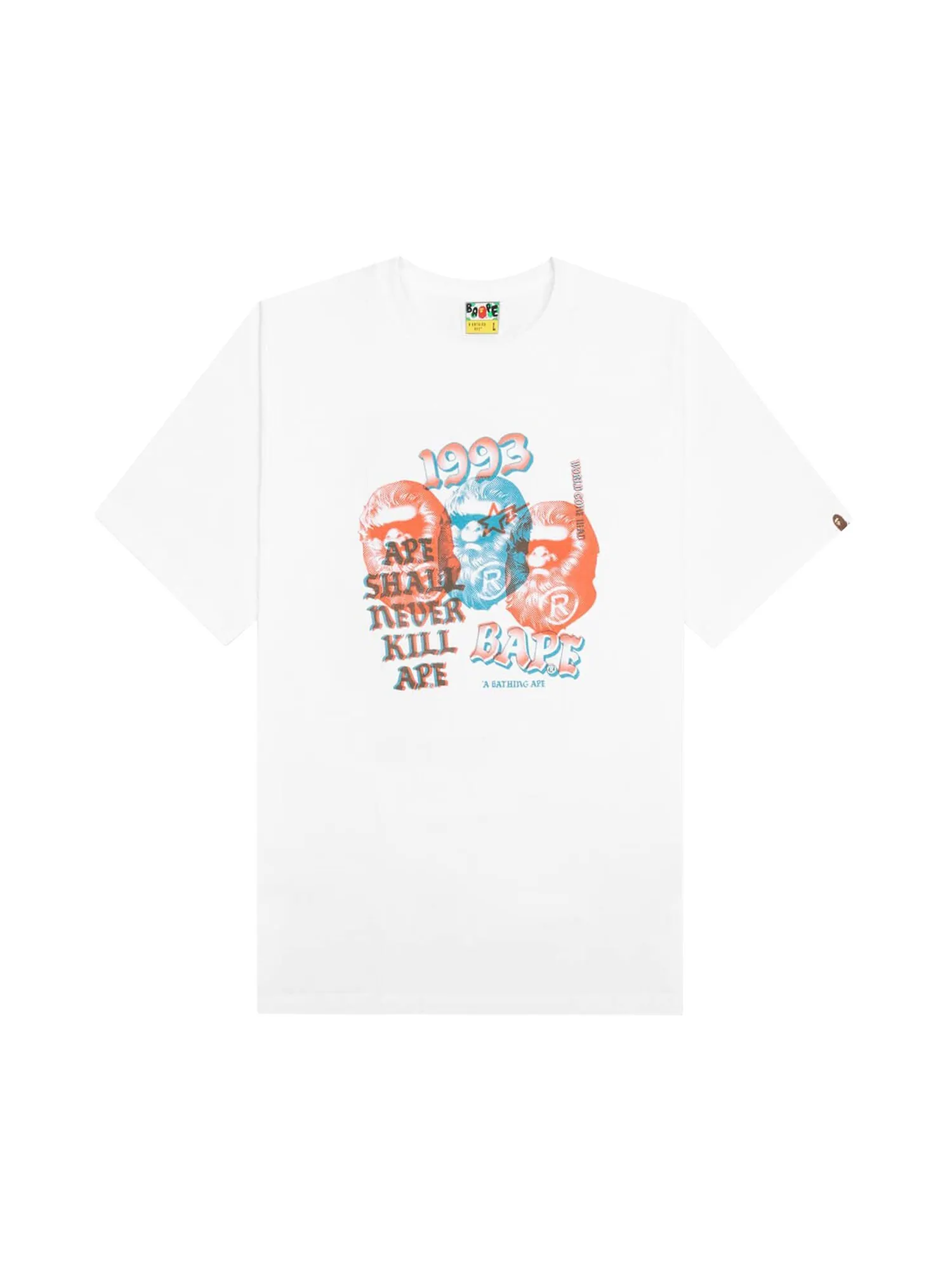 Футболка BAPE Pigment Three Ape Head