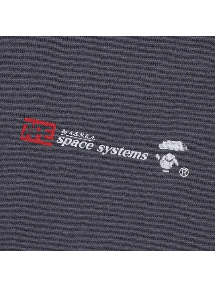 Толстовка BAPE Relaxed Fit Crewneck 'Charcoal' — изображение 3 из 3, черный