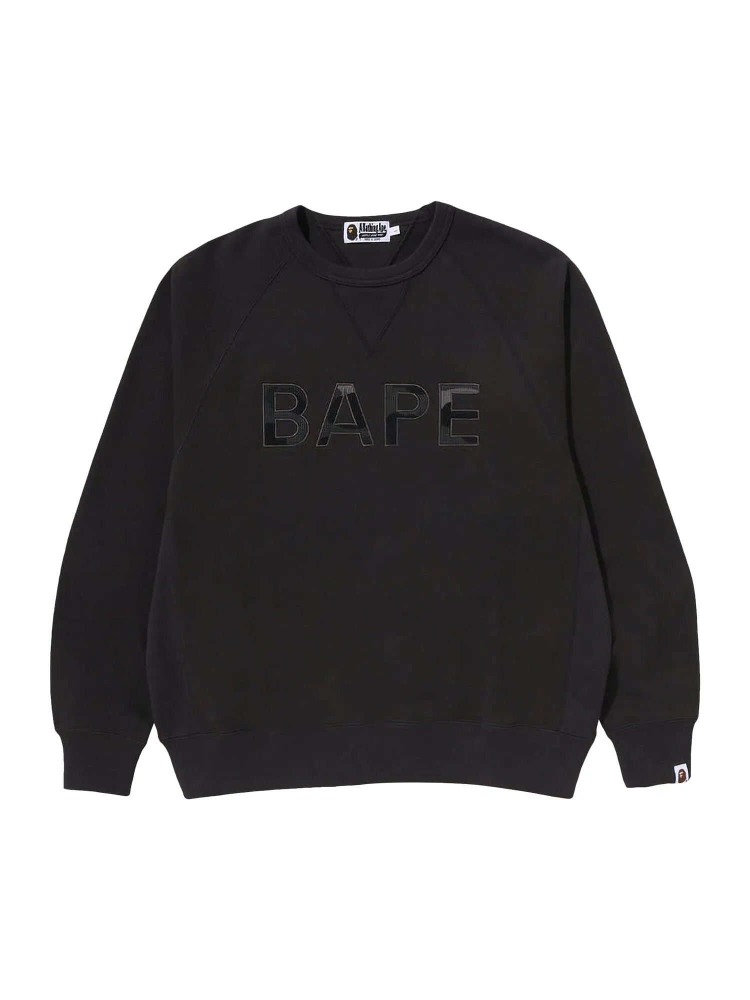 Нашивка BAPE с круглым вырезом свободного кроя, темно-серая