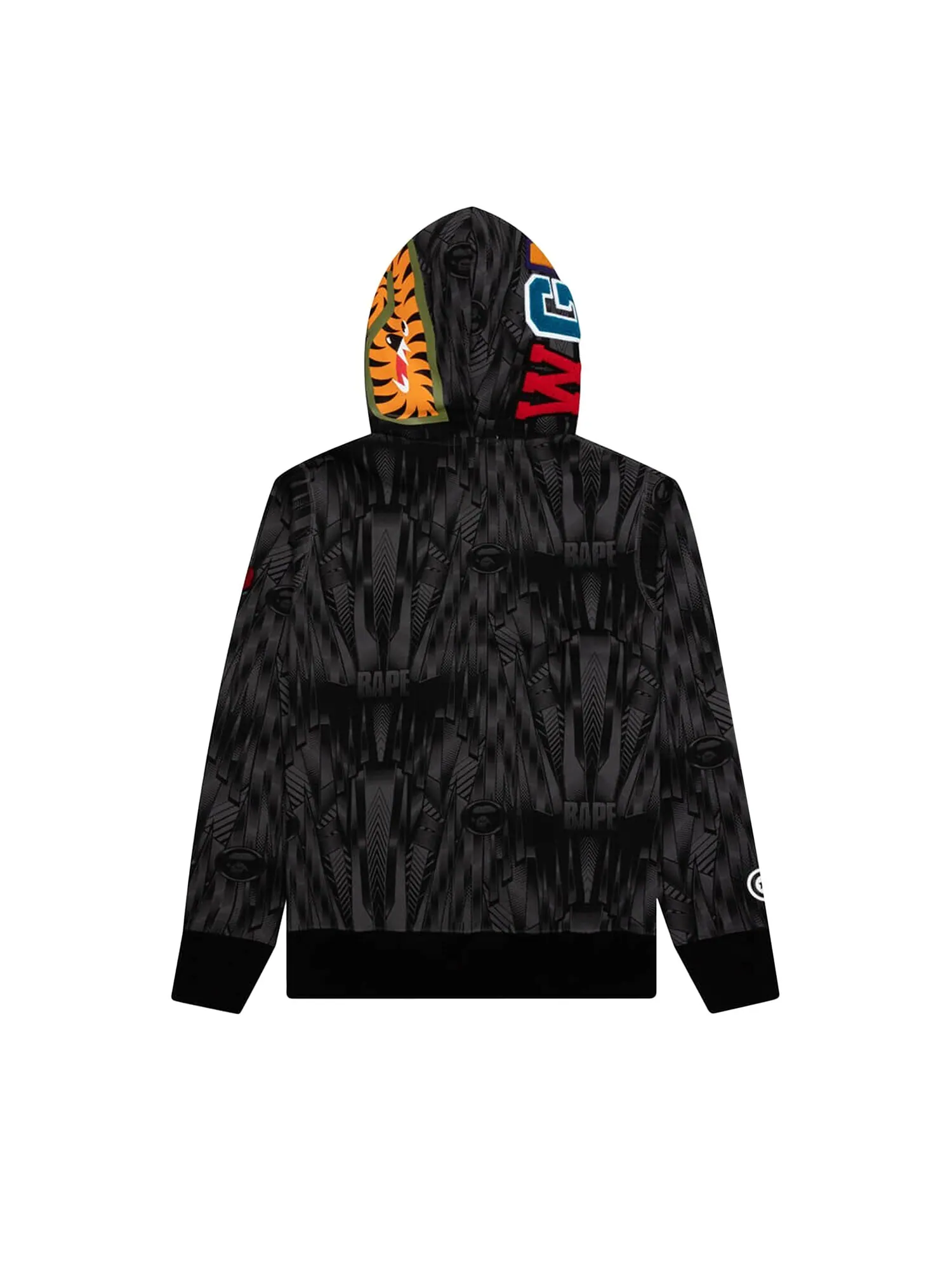 BAPE Speed Racer Shark Толстовка на молнии во всю длину — изображение 2 из 2, черный