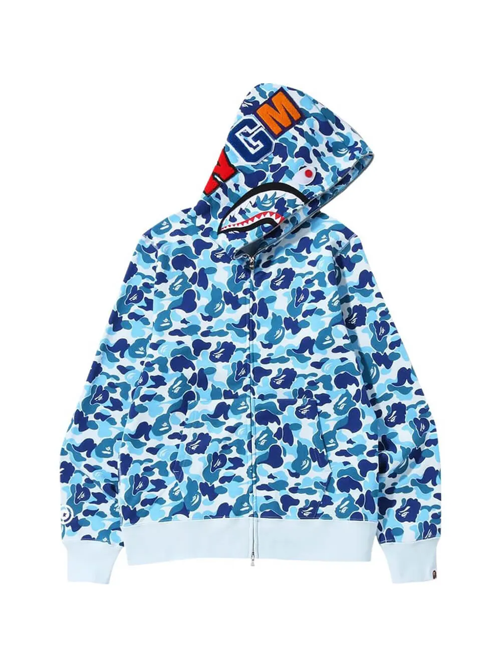 Толстовка BAPE ABC Camo Shark Full Zip