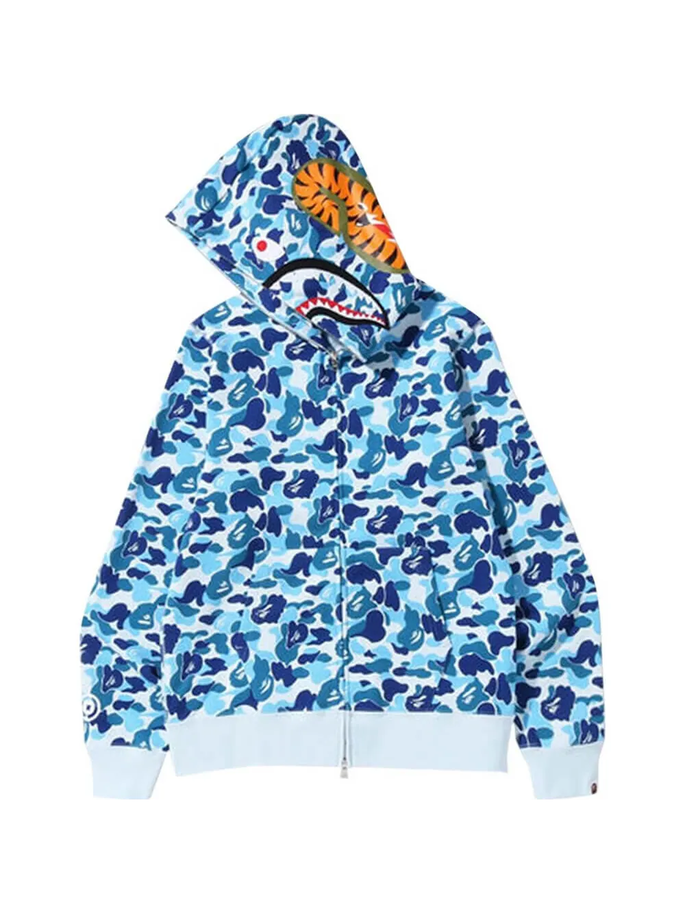 Толстовка BAPE ABC Camo Shark Full Zip — изображение 2 из 2, синий
