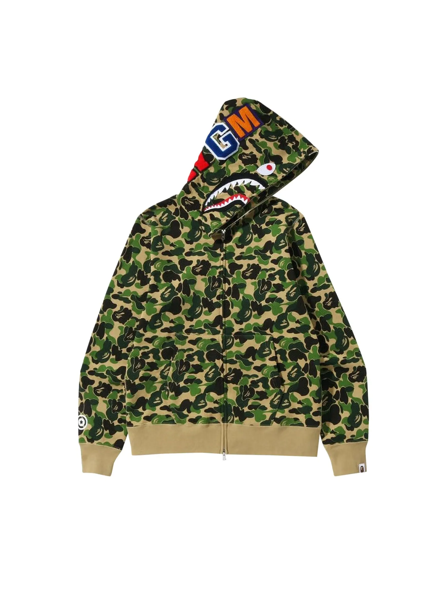 BAPE ABC Толстовка с капюшоном на молнии с камуфляжным рисунком