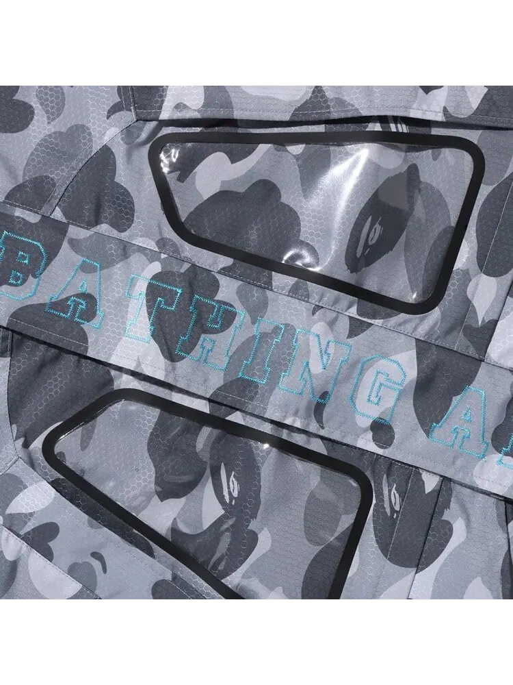 Куртка BAPE Honeycomb Camo Snowboard Jacket 'Grey' — изображение 3 из 3, серый