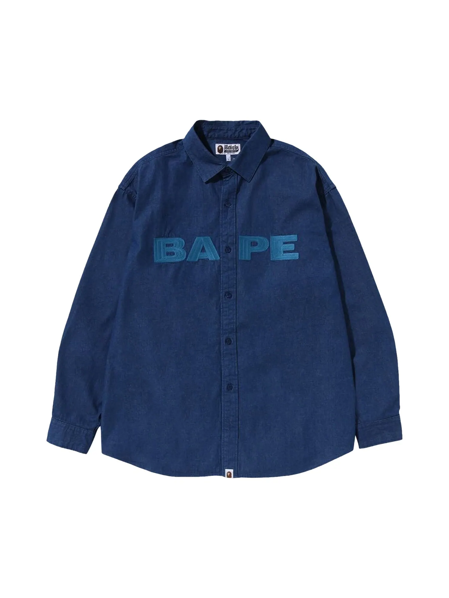 Джинсовая рубашка свободного кроя BAPE