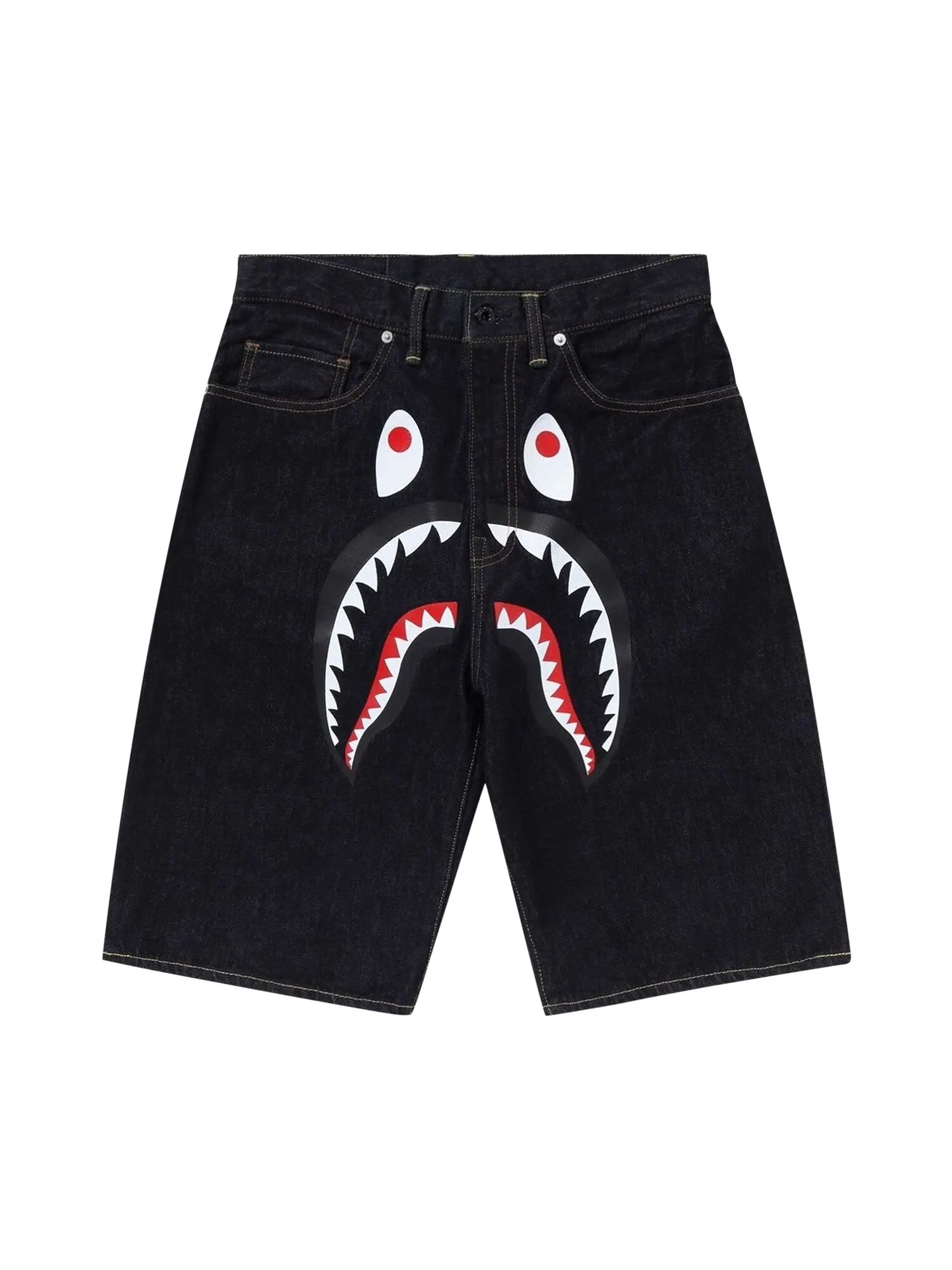 Джинсовые шорты BAPE Shark