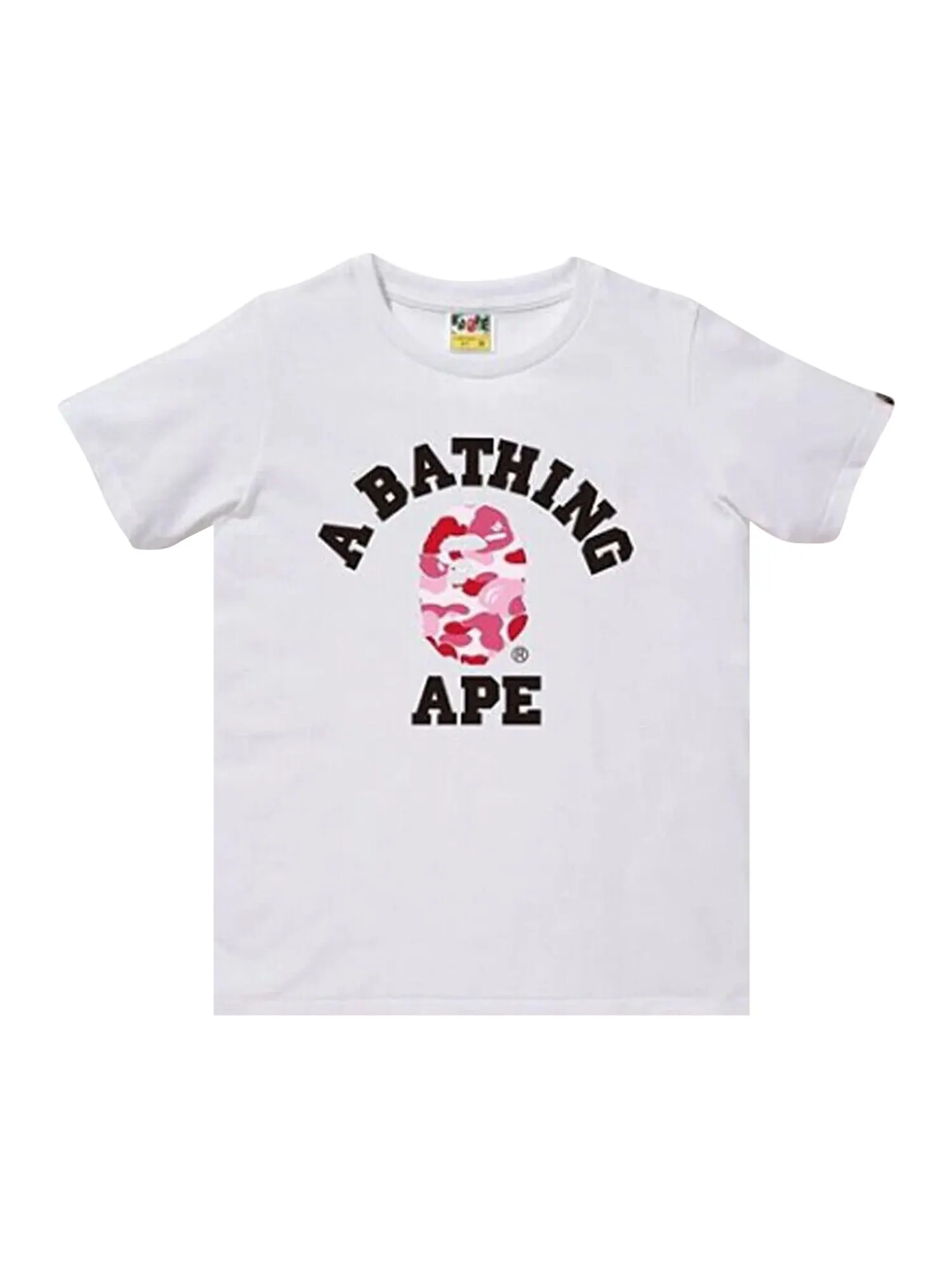 Камуфляжная футболка BAPE ABC Белый/Розовый