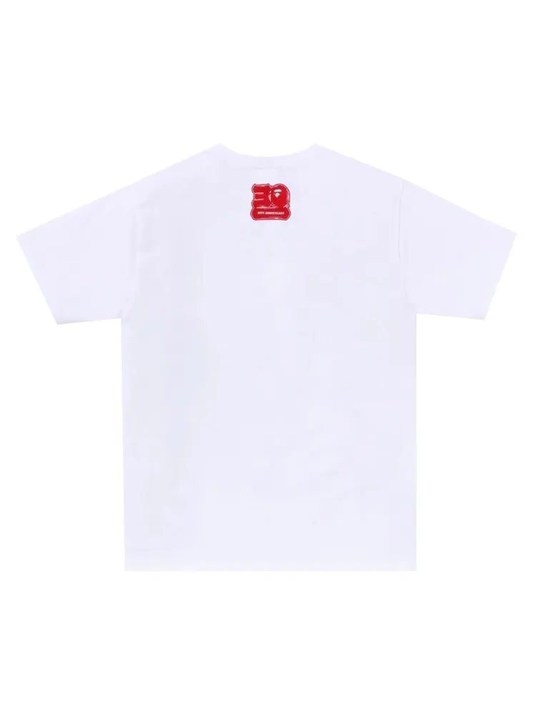 Футболка BAPE 30th Anniversary #1 'White/Red' — изображение 2 из 2, белый