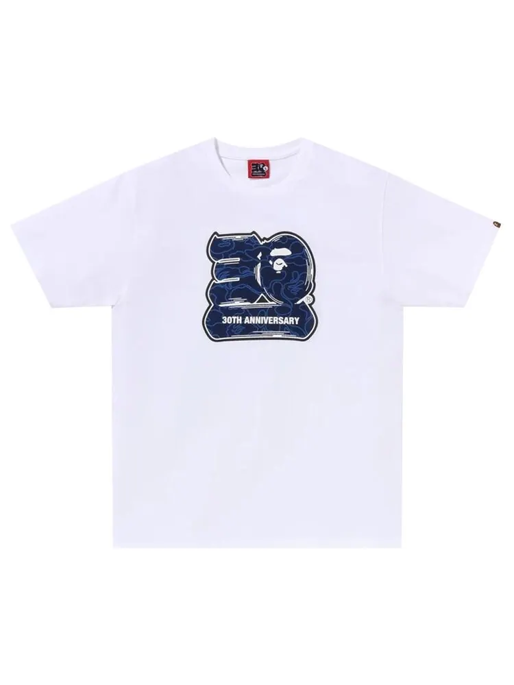Футболка BAPE 30th Anniversary #2 'White/Navy' — изображение 1 из 2, белый