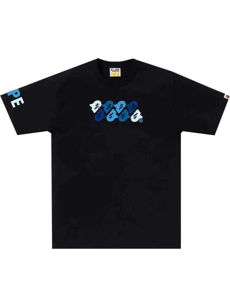 Футболка BAPE ABC Camo 'Black/Blue' — изображение 1 из 1, черный