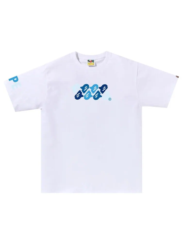 Футболка BAPE ABC Camo 'White/Blue' — изображение 1 из 1, белый