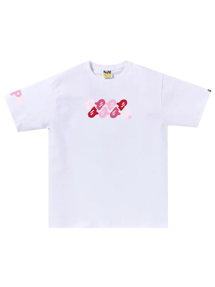 Футболка BAPE ABC Camo 'White/Pink' — изображение 1 из 1, белый