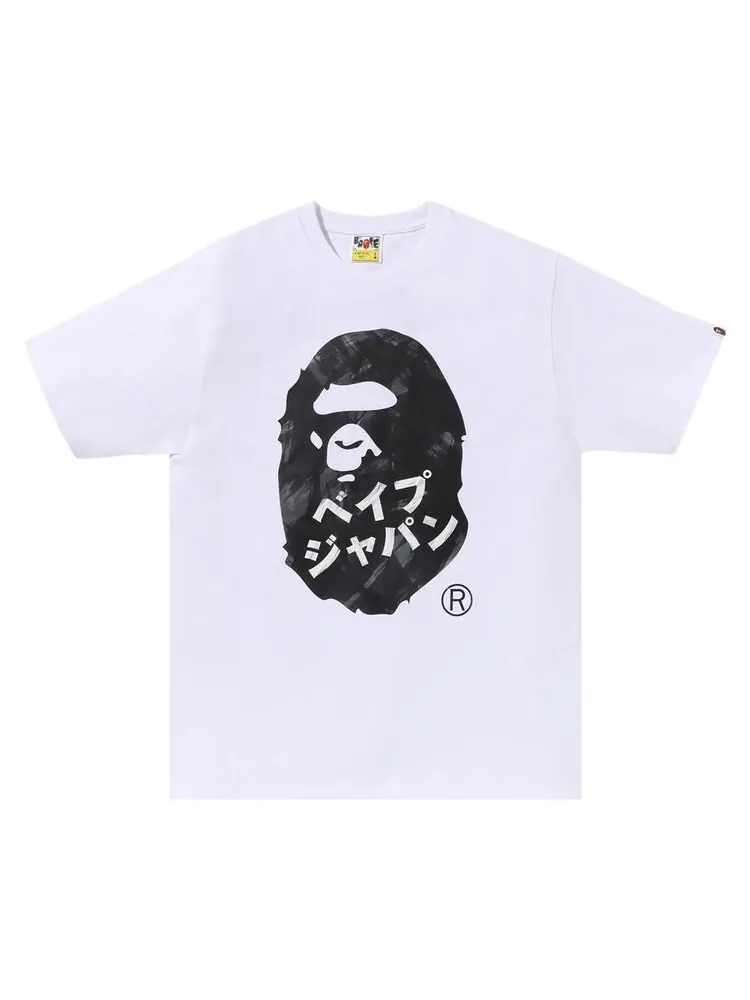 Футболка BAPE Ape Head Ink Painting 'White' — изображение 1 из 1, белый
