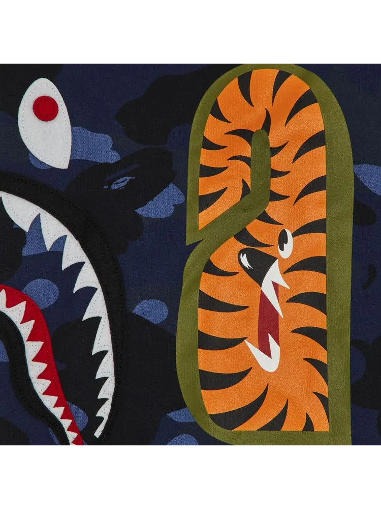 Худи BAPE Color Camo Shark Full Zip Hoodie — изображение 4 из 4, темно-синий