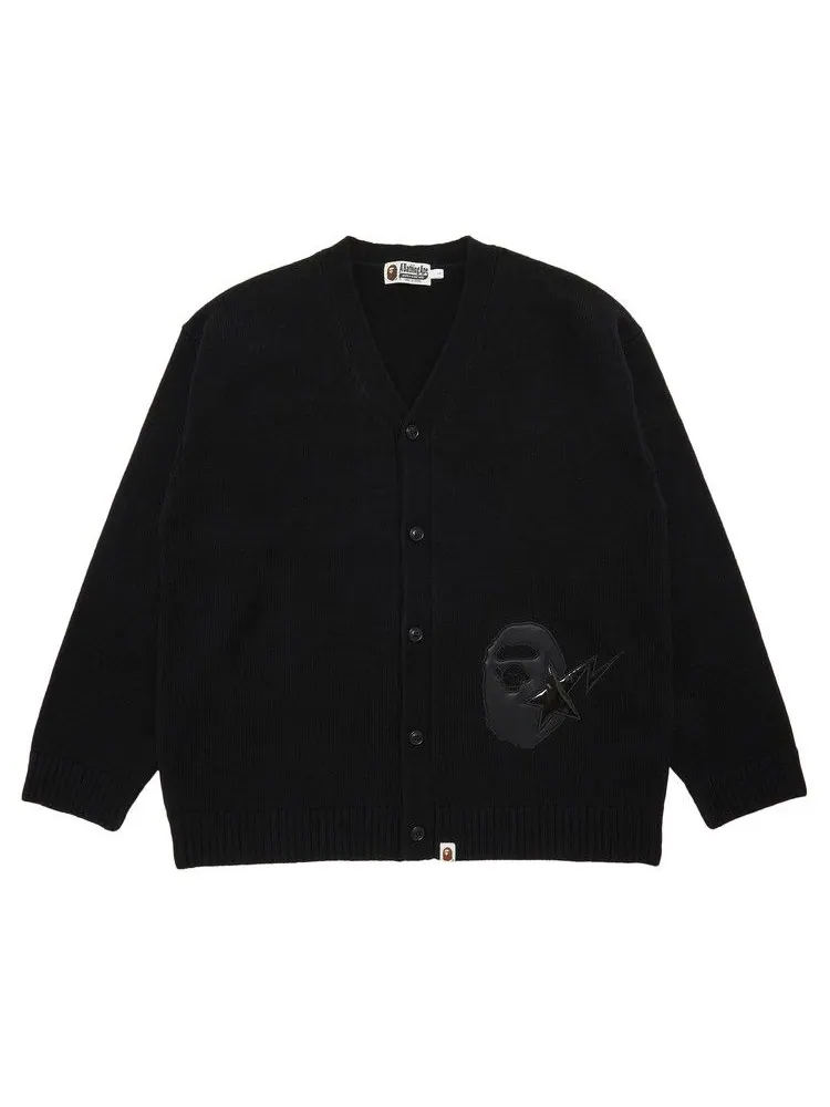 Кардиган GOAT Exclusive BAPE Knit College Cardigan Black — изображение 1 из 3, черный