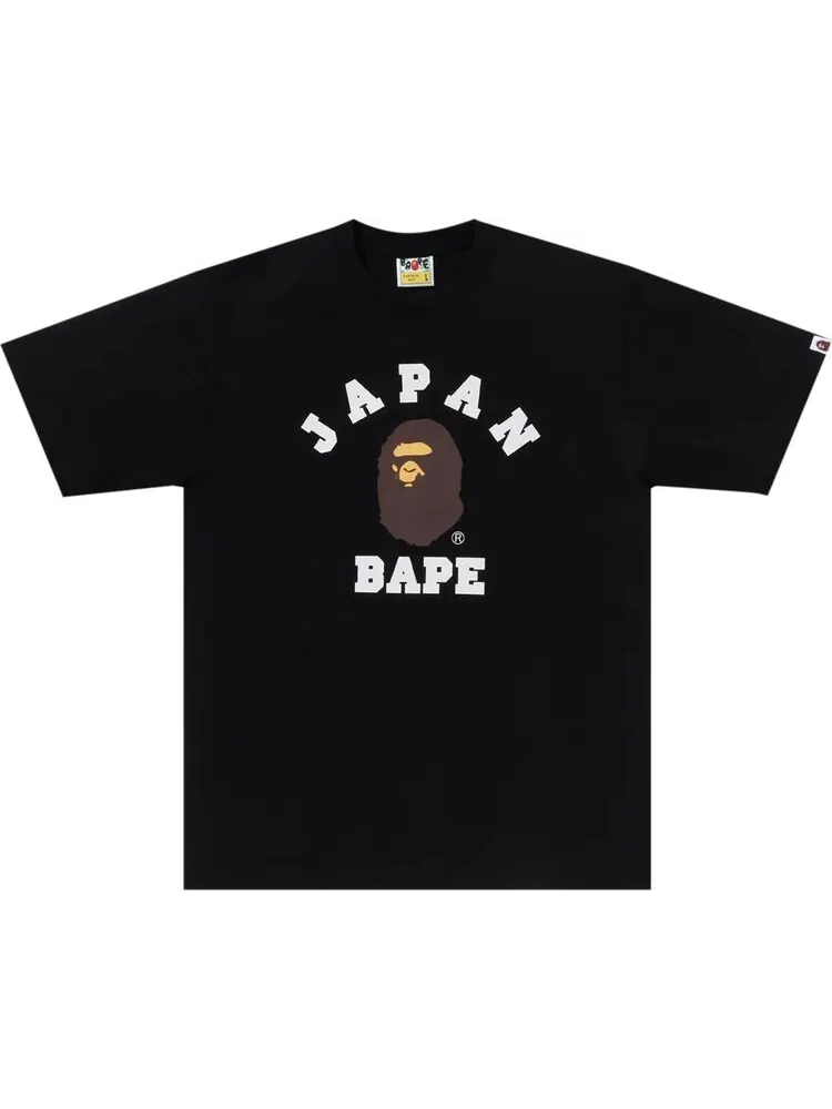 Футболка BAPE Japan College City 'Black' — изображение 1 из 1, черный