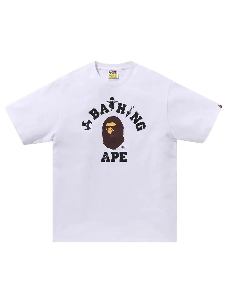Футболка BAPE Ninja College 'White' — изображение 1 из 1, белый