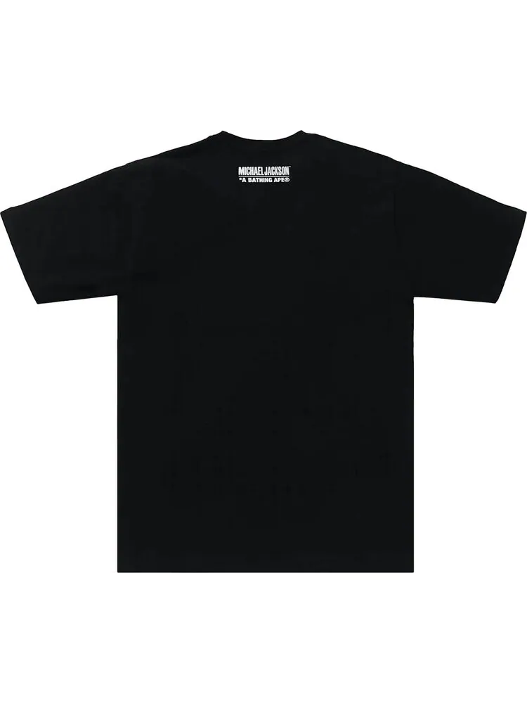 Футболка BAPE x Michael Jackson Album Jacket Ape Head 'Black' — изображение 2 из 2, черный