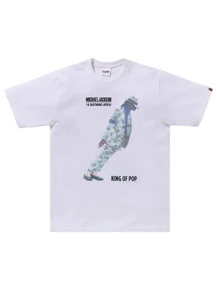 Футболка BAPE x Michael Jackson 'White' — изображение 1 из 2, белый