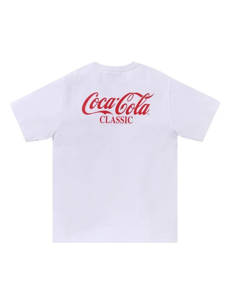 Футболка BAPE x Coca-Cola Ape Head 'White' — изображение 2 из 2, белый