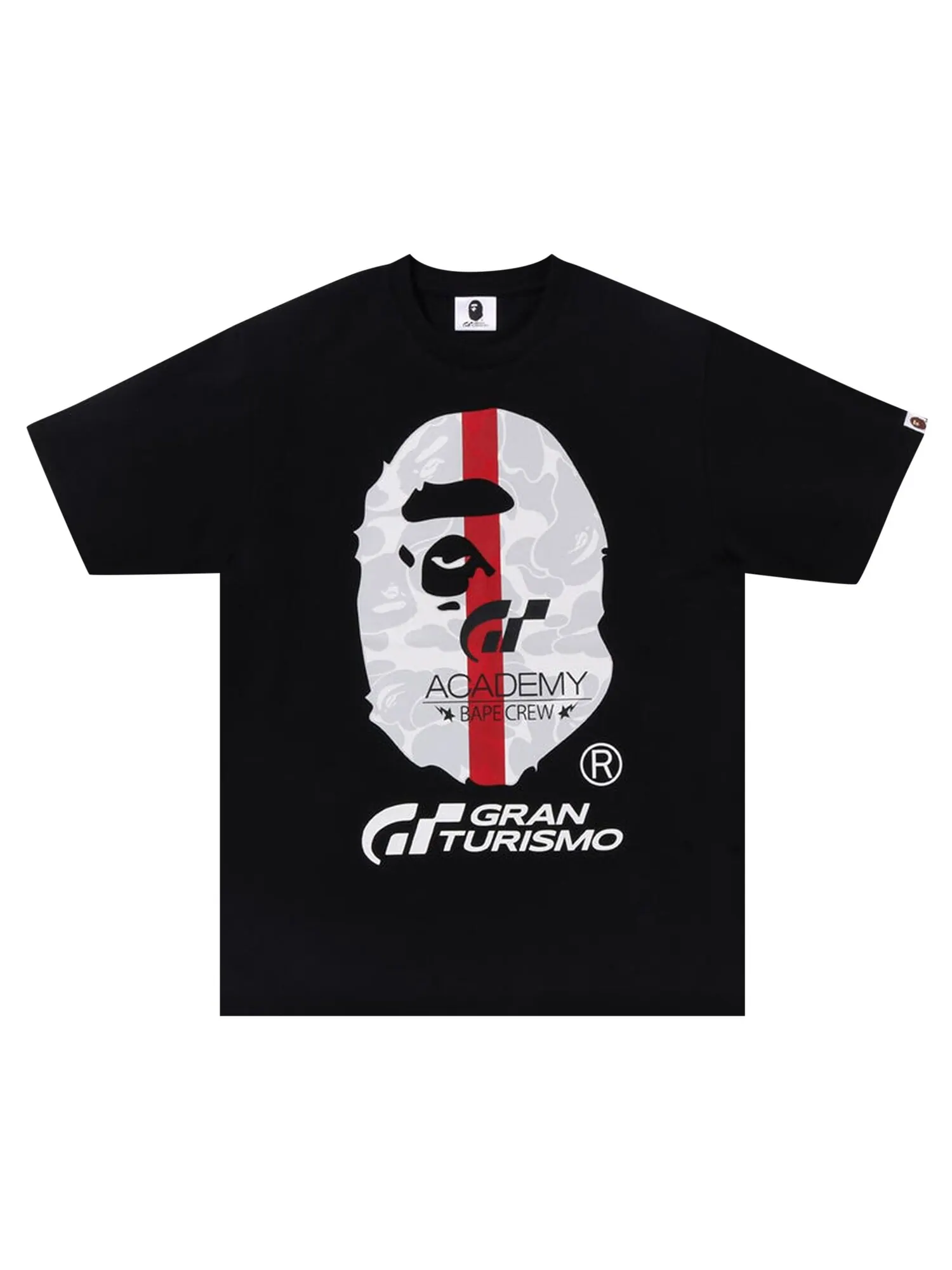 Белая футболка BAPE x Gran Turismo Ape Head #1