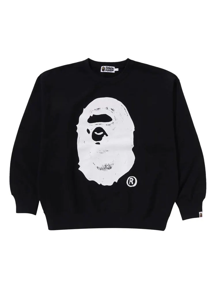 Свитер BAPE x Joshua Vibes Ape Head Crewneck — изображение 1 из 1, черный