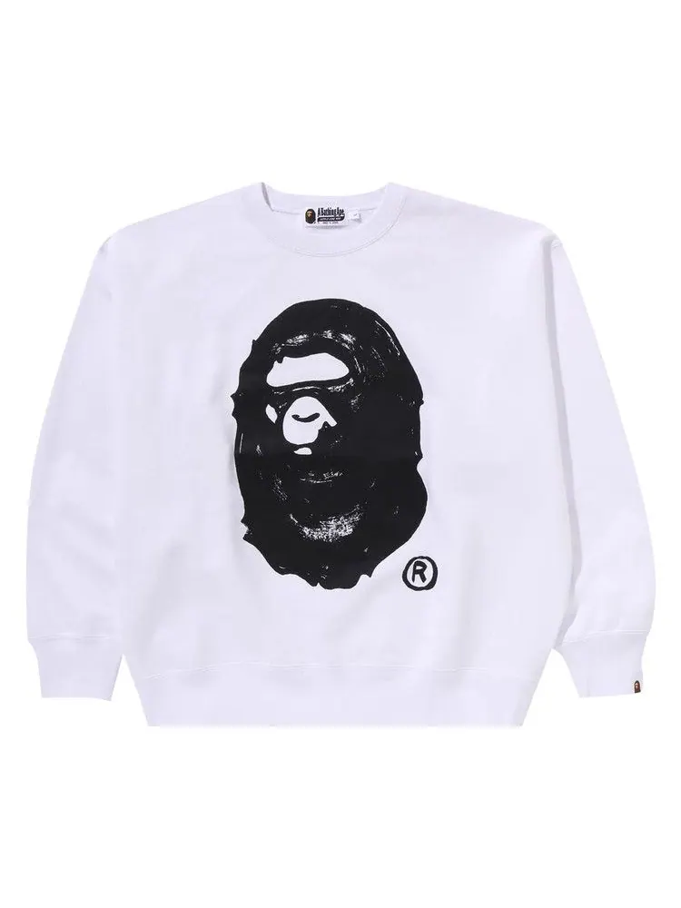 Свитер BAPE x Joshua Vibes Ape Head Crewneck — изображение 1 из 1, белый