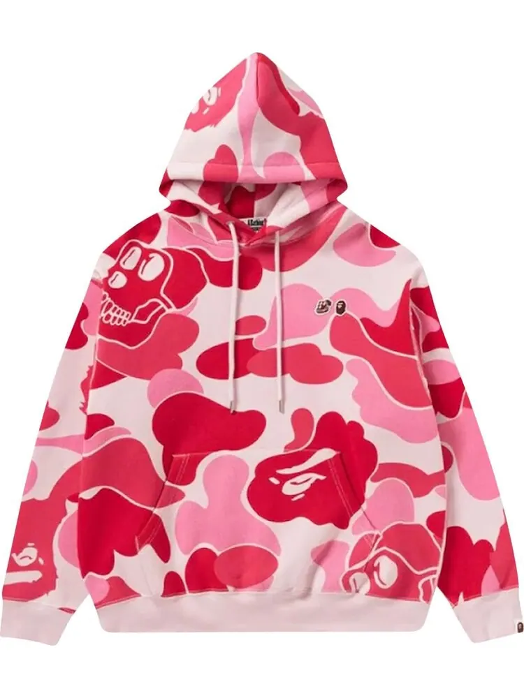 Худи BAPE x BAYC Camo Pullover 'Pink' — изображение 1 из 2, розовый