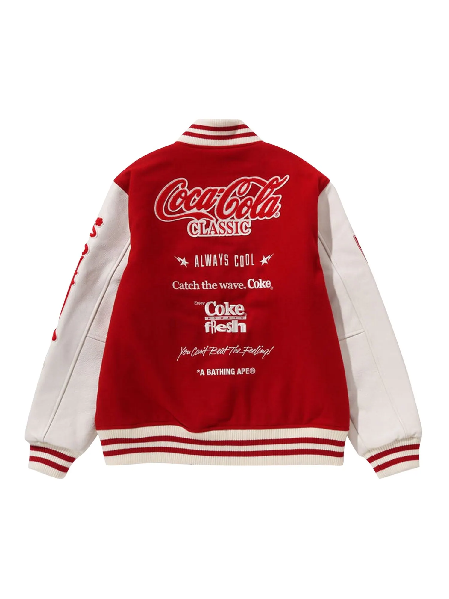 Университетская куртка BAPE x Coca-Cola — изображение 2 из 2, красный