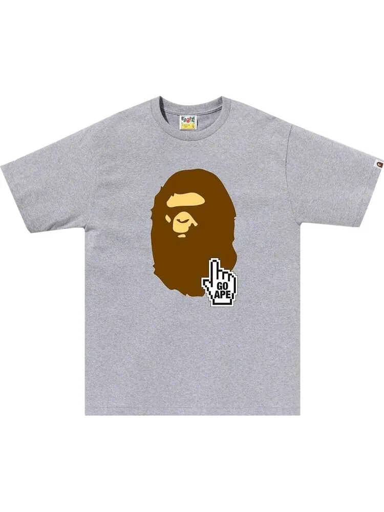 Футболка BAPE Online (Online Exclusive) 'Grey' — изображение 1 из 1, серый