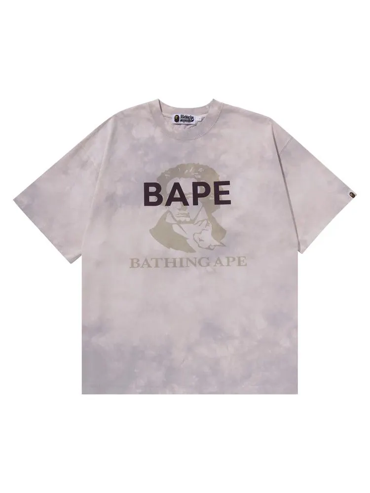 Футболка BAPE Tie Dye Bathing Ape Tee — изображение 1 из 1, белый