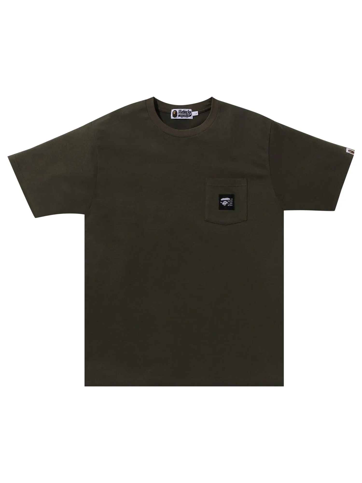 BAPE Футболка с карманом и этикеткой Bathing Ape