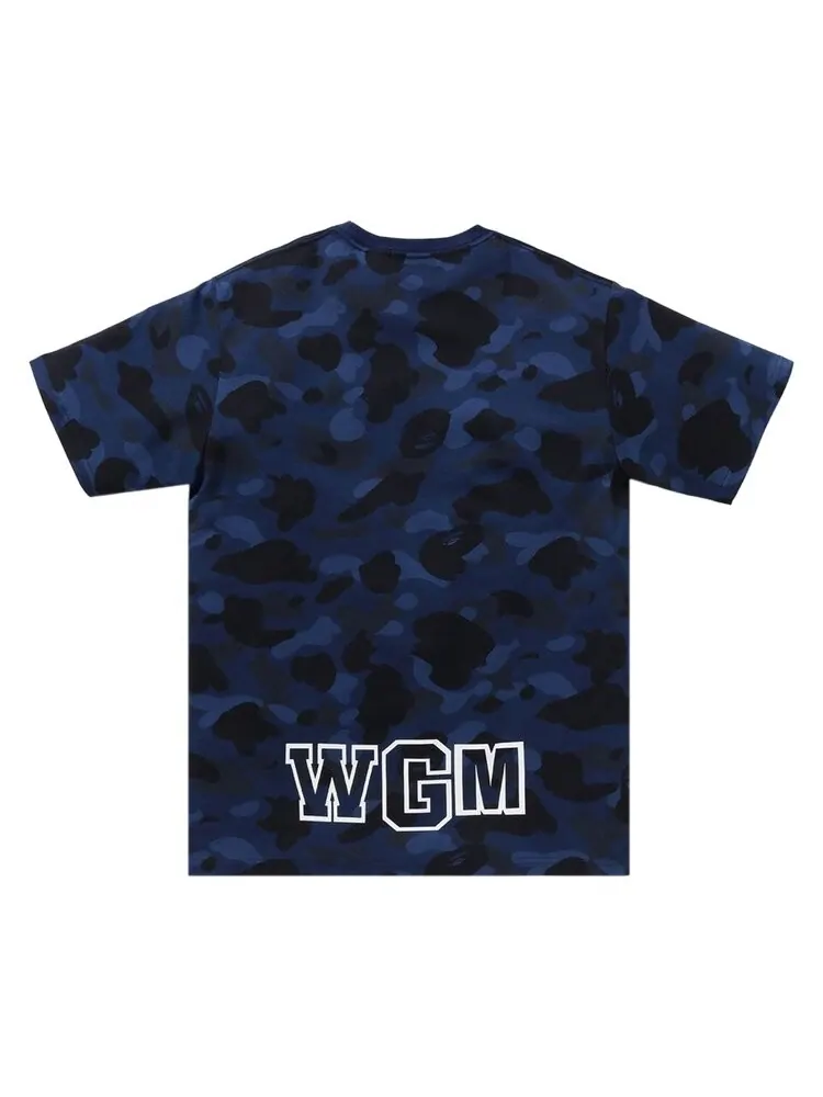 Футболка BAPE Color Camo Shark 'Navy' — изображение 2 из 2, синий