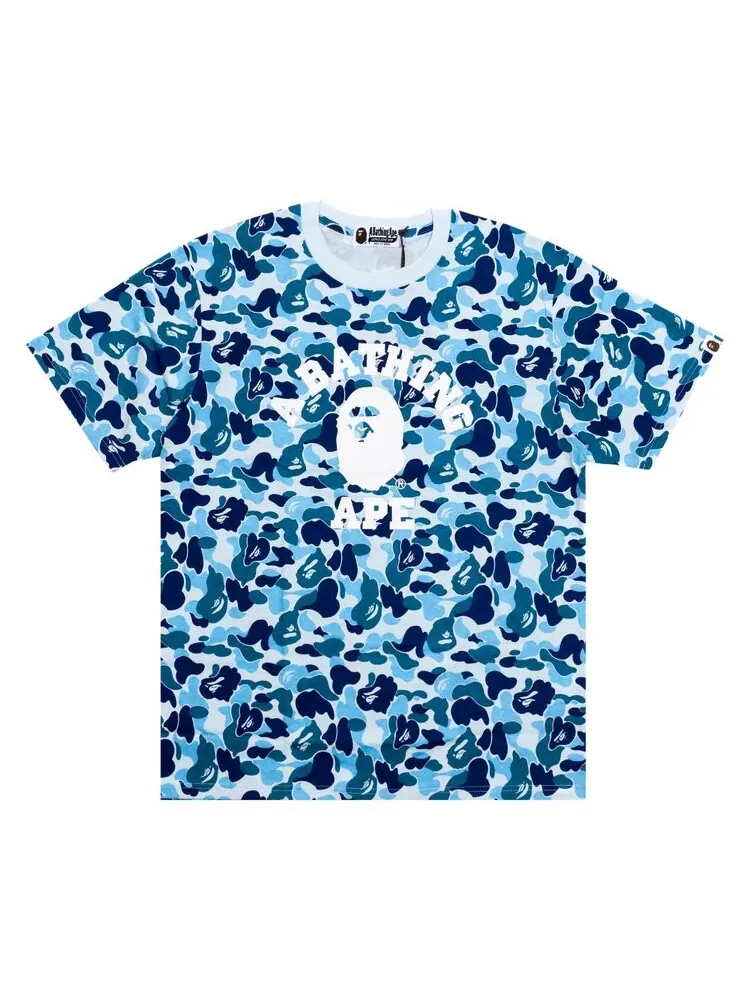 Футболка BAPE ABC Camo College 'Blue' — изображение 2 из 2, синий