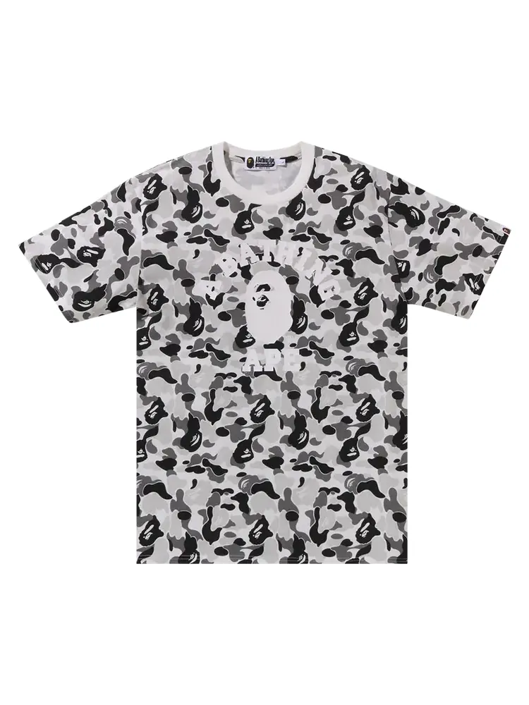 Футболка BAPE ABC Camo College 'Grey' — изображение 1 из 1, серый