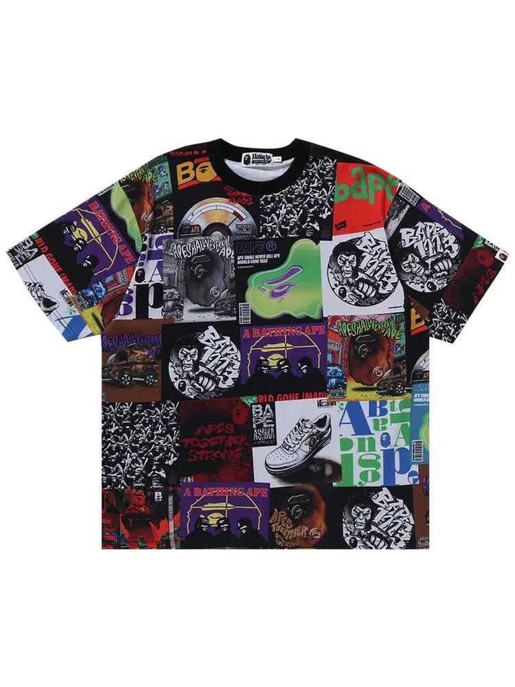Футболка BAPE Album Monogram Tee 'Multicolor' — изображение 1 из 1, мульти