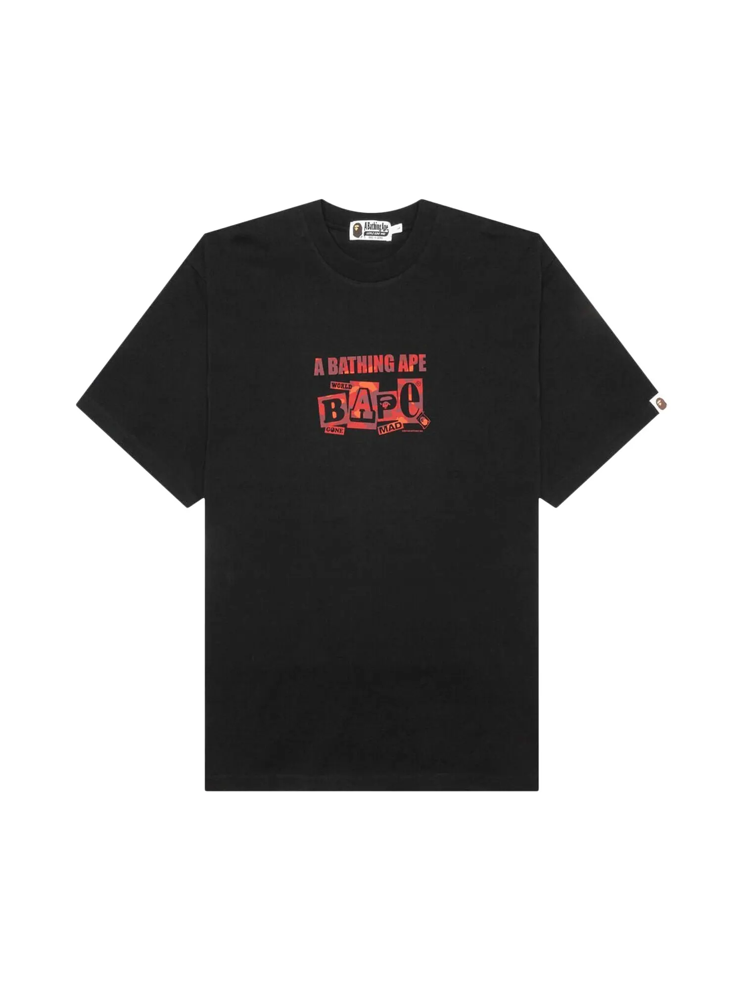 Футболка с текстовым рисунком BAPE