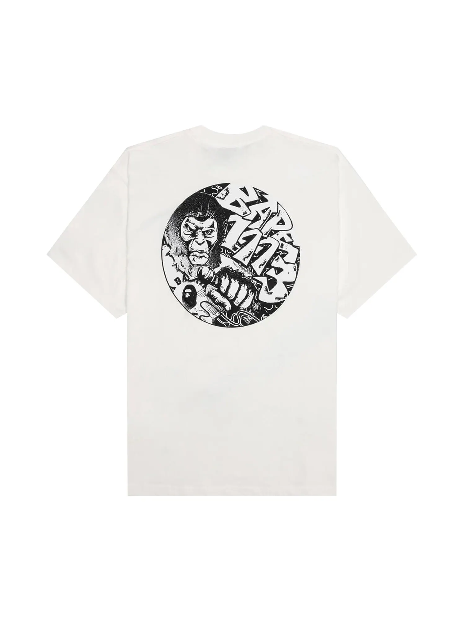 Футболка с графическим рисунком BAPE College — изображение 2 из 2, слоновая кость