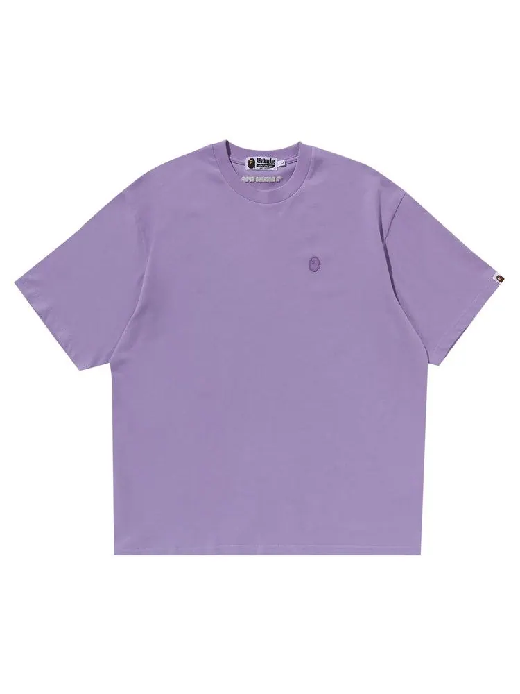 Футболка BAPE Tonal Ape Head One Point Tee — изображение 1 из 1, фиолетовый