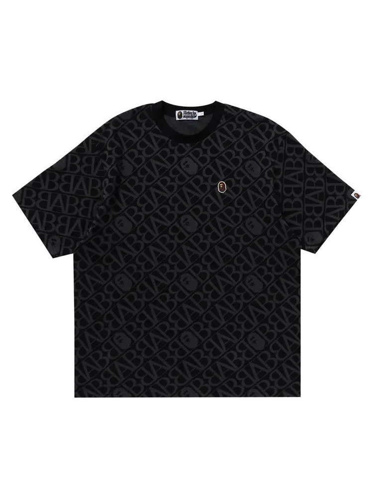 Футболка BAPE Sport Monogram Ape Head One Point Tee — изображение 1 из 1, черный