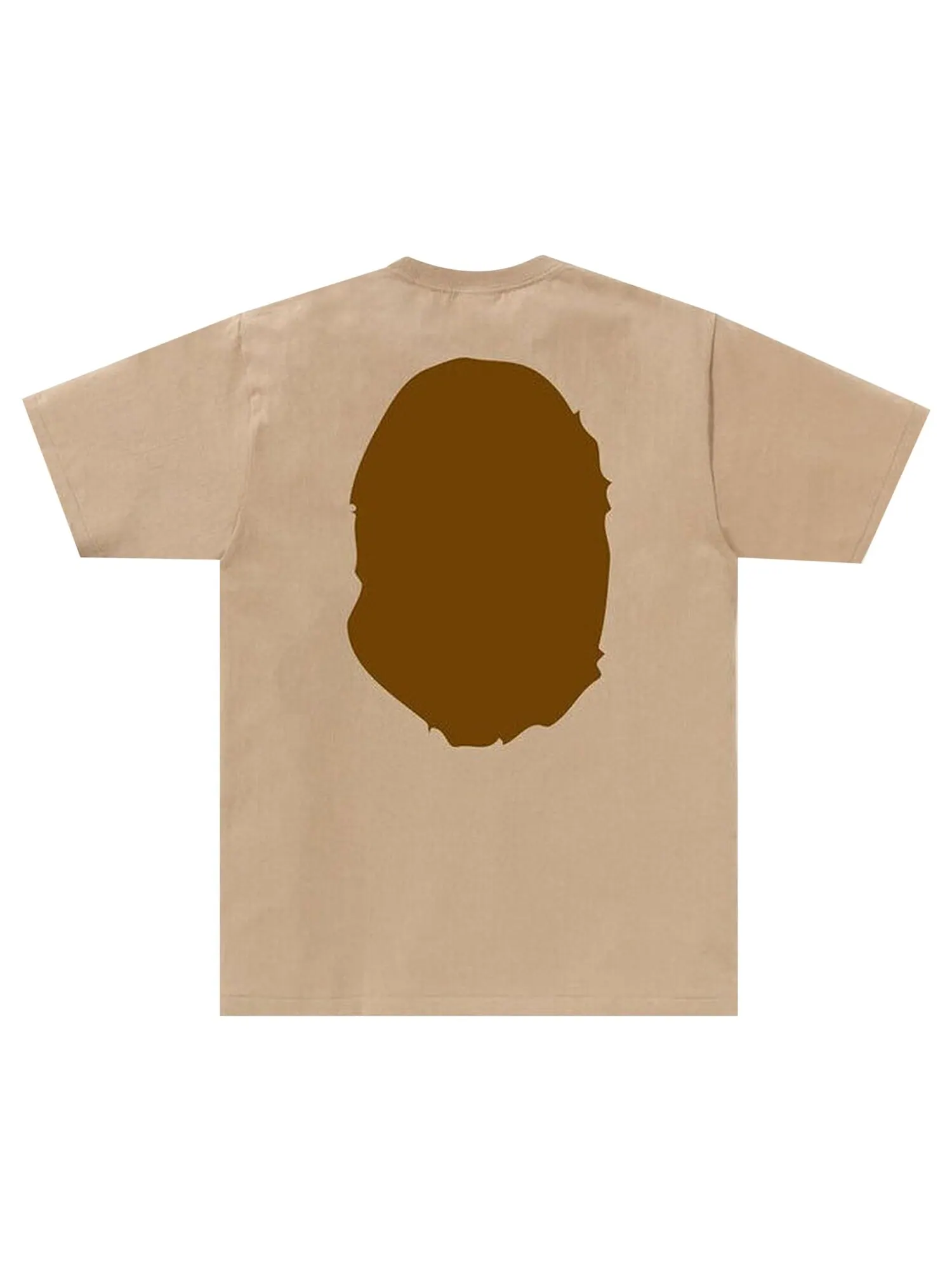 Футболка BAPE Big Ape Head — изображение 2 из 2, бежевый