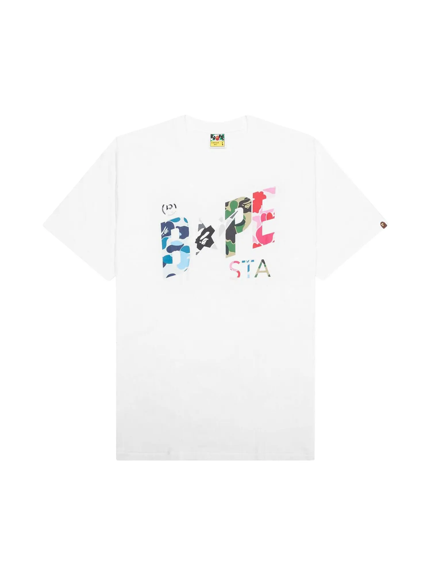 BAPE ABC Камуфляжная футболка Crazy Bape Sta с логотипом
