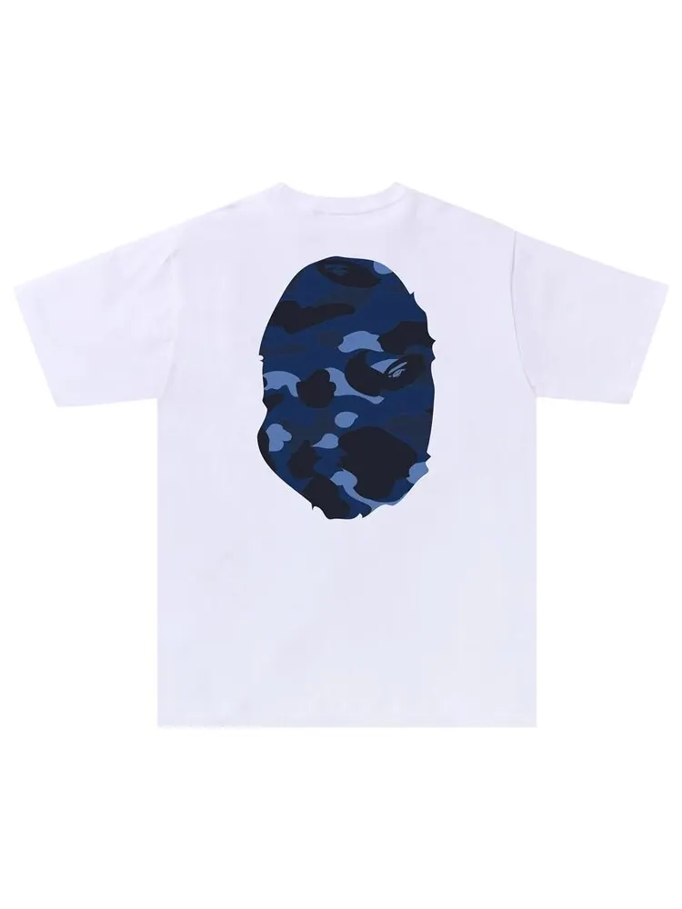 Футболка BAPE Color Camo Big Ape Head 'White/Navy' — изображение 2 из 2, белый