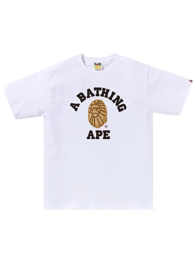 Футболка BAPE Jewels College 'White' — изображение 1 из 1, белый