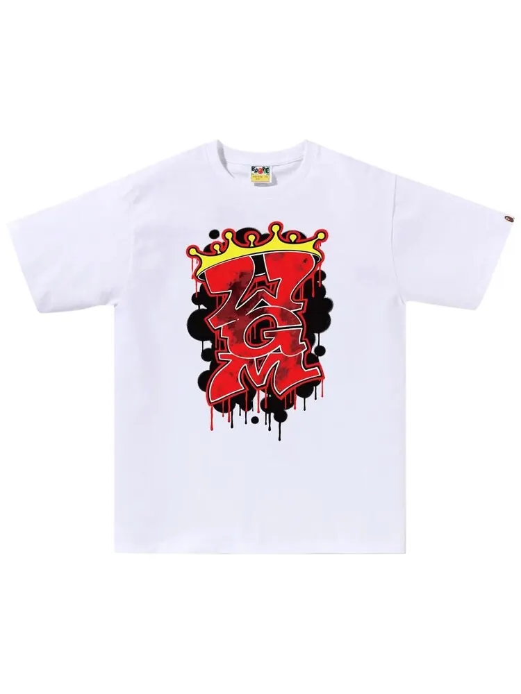 Футболка BAPE Graffiti WGM 'White' — изображение 1 из 1, белый