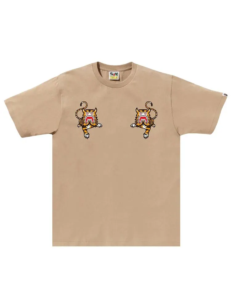 Футболка BAPE Tiger Tee — изображение 1 из 2, бежевый