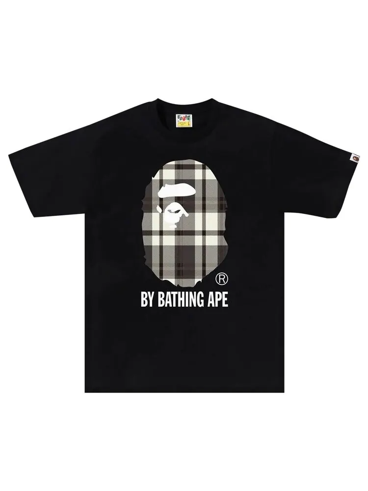 Футболка BAPE Check By Bathing Ape 'Black' — изображение 1 из 1, черный