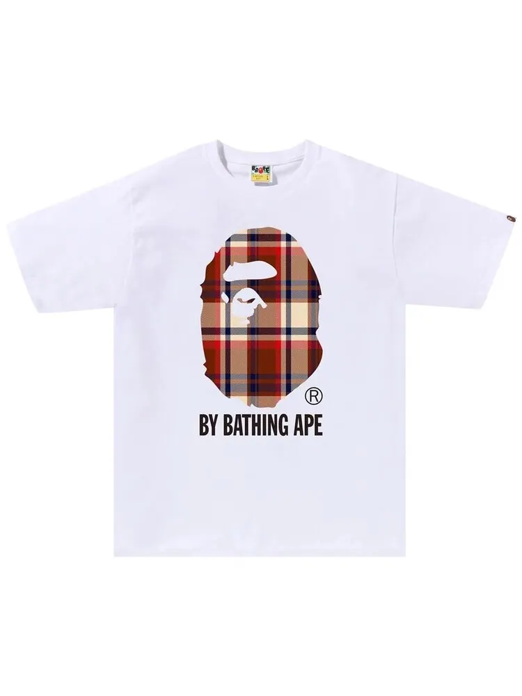 Футболка BAPE Check By Bathing Ape 'White' — изображение 1 из 1, белый