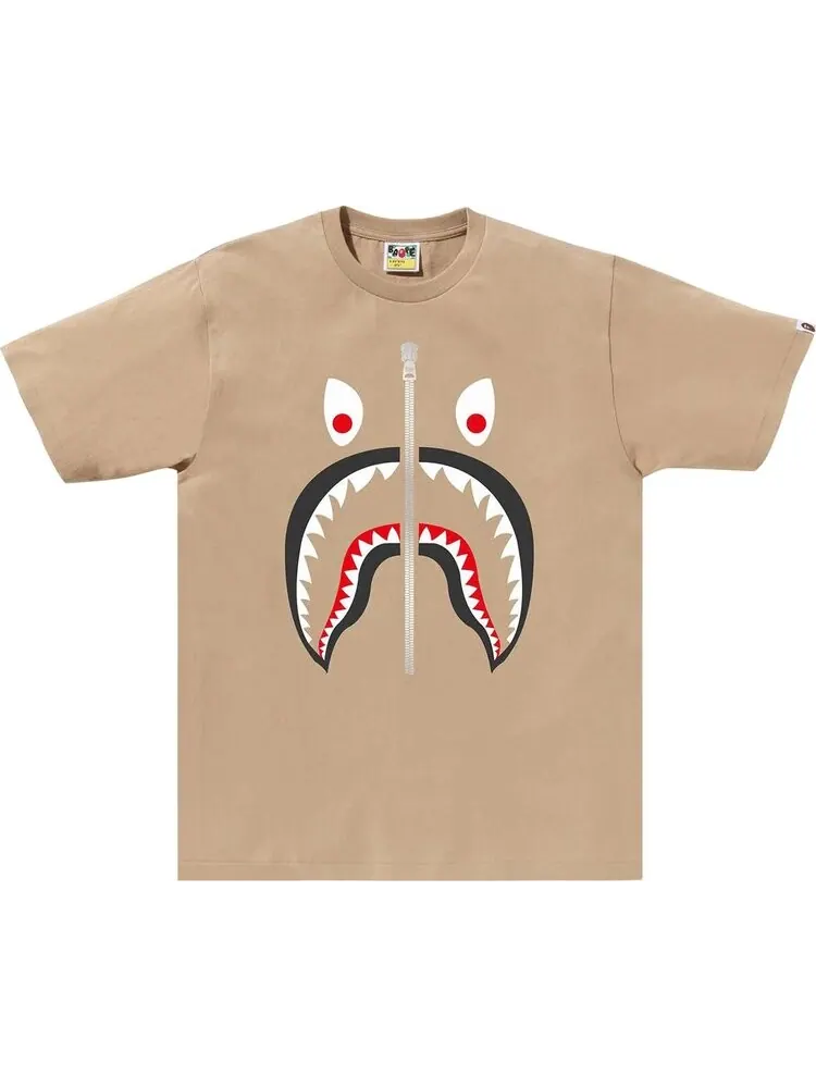 Футболка BAPE Mad Shark 'Beige' — изображение 1 из 1, загар